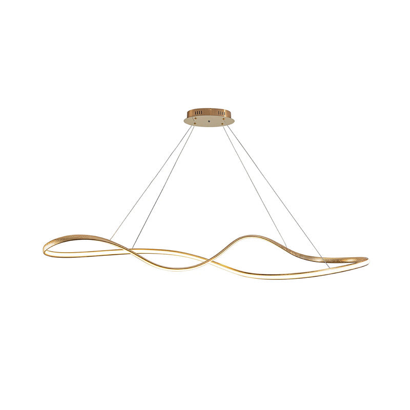 Schuller Valencia LED-Hängeleuchte Lia goldfarben CCT Fernbedienung Metall - 10042386