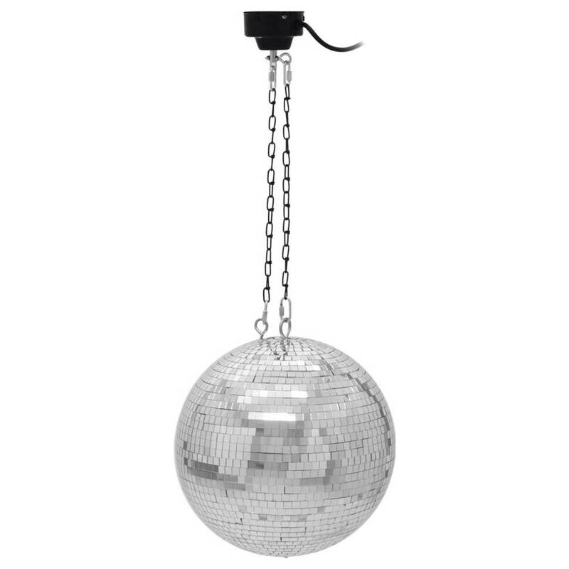 SPIEGELKUGEL 30 CM mit Motor 1.5 U/min für Partys und Veranstaltungen - 4016138037043