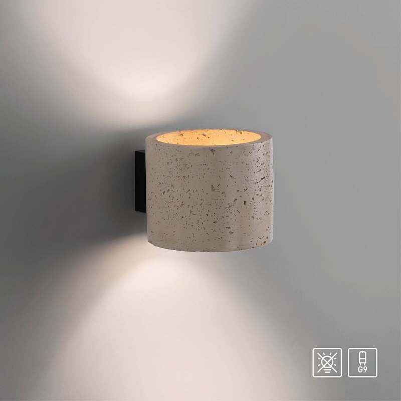 Schöner Wohnen Wandleuchte Traventa LED Lampe dimmbar beige 14x10cm IP20 - 4043689019440
