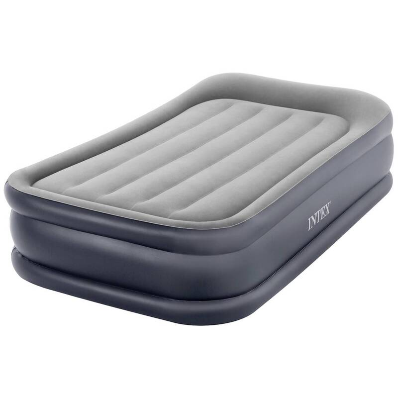 Intex DuraBeam PillowRestRaised Luftbett 191x99x42 cm mit Elektropumpe Grau - 6941057422879