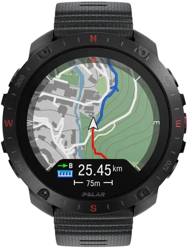 Polar Grit X2 Pro Sportuhr GPS Outdoor-Sportuhr mit AMOLED-Display 32GB schwarz - 0725882065120