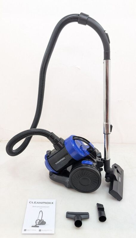 CleanMaxx Zyklon-Staubsauger 800W beutellos Sauger schwarz 2L 17kPa 6,5m - 4067522090496