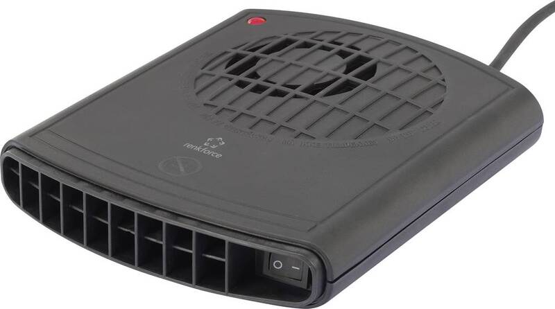 Renkforce Keramik Heizer Heizlüfter PTC17 Heizung Heizgerät Autoheizung schwarz - 4016138946048