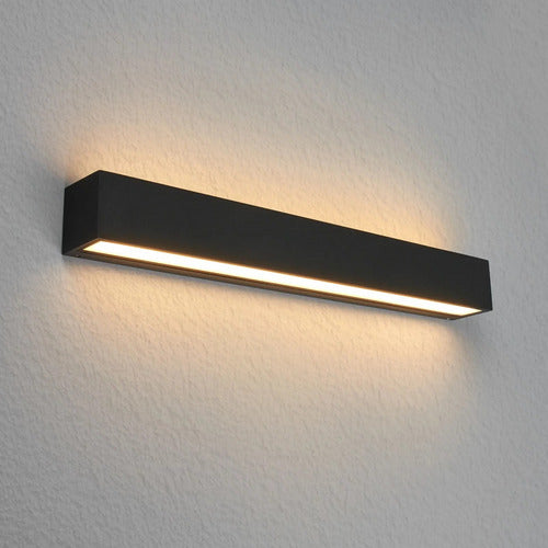 Lucande Wandlampe Wandleuchte LED Lengo Aluminium grafitgrau 50 cm Leuchte - 4251096509304