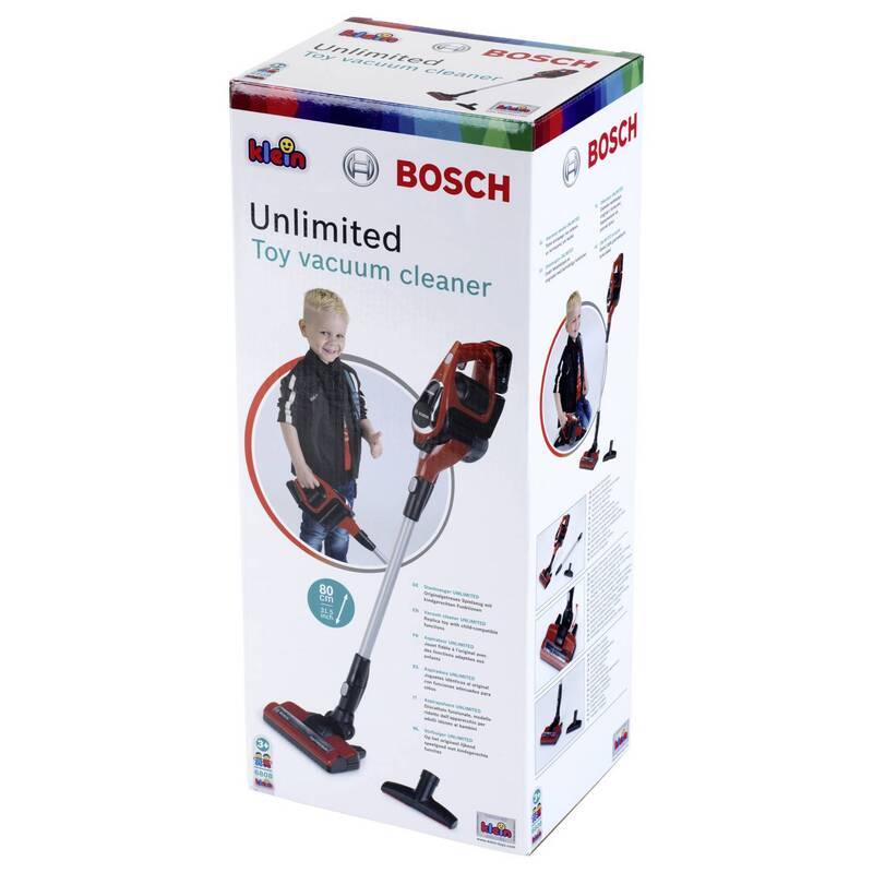 Theo Klein Kinder-Staubsauger Bosch Unlimited Spielzeug Staubsauger 80cm Höhe - 4009847068088