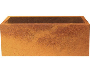 B-Ware Palatino Pflanzkübel Lotte Corten-Stahl 120x40x50cm Blumenkasten Pflanzen frost