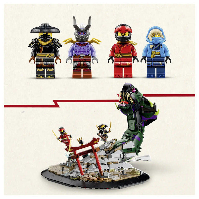 LEGO NINJAGO Duell mit dem Ultradrachen Bauspielzeug beweglicher Drache 71872 - 5702018055793