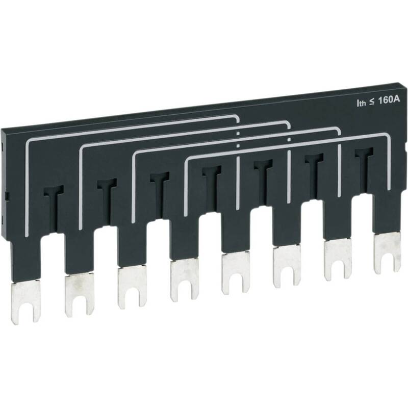 Hager Überbrückungsschienen Verbinder HZI401 Überbrückungsschiene 2x4P 160A - 3250613362942