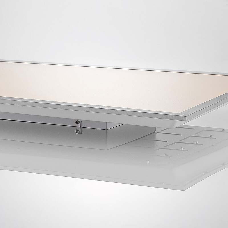 Lindby LED-Panel Stenley dimmbar CCT 120x60cm Leuchte Lichtfarbe warmweiß silber - 4251096571592