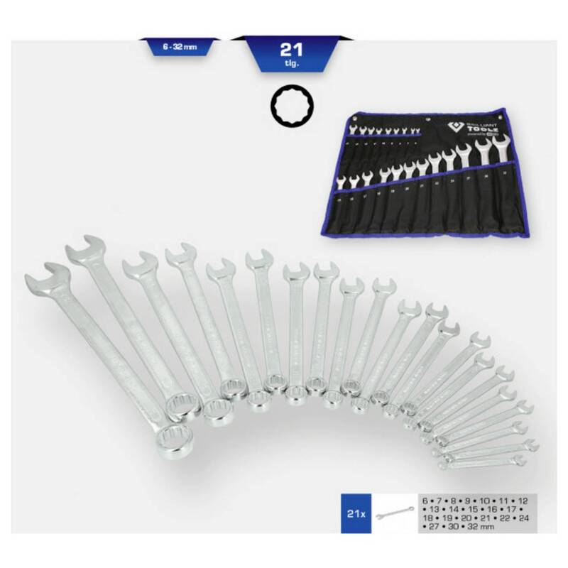 Brilliant Tools Ring-Maulschlüssel-Satz 21tlg 8-19mm für Profi und Heimwerker - 4042146782002