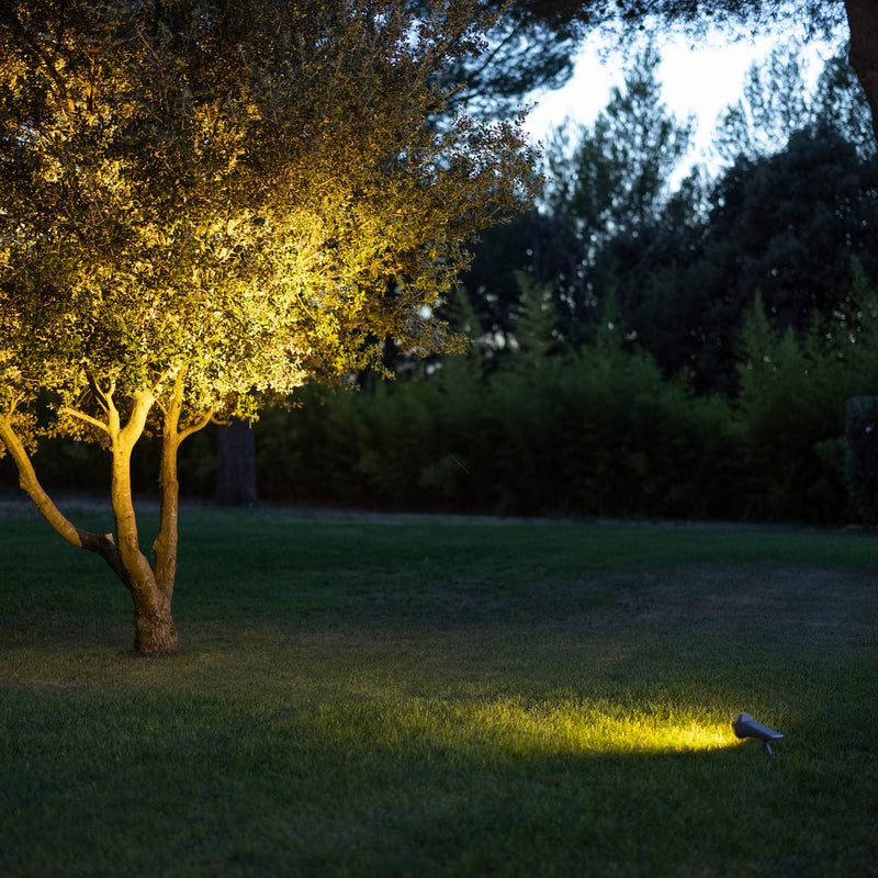 Les Jardins Außenstrahler OJE LED Gartenleuchte dimmbar grau IP66 Timer 600 - 0000010044446