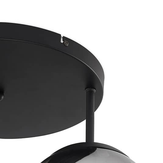 Lindby Teeja Deckenlampe Deckenleuchte Deckenlicht Lampe 3 Glaskugeln rauchg883 - 4251911746013