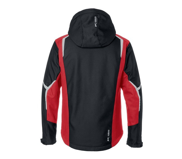 Kübler Jacke Mantel Winter BODYFORCE Softshell schwarz mittelrot Größe L - 4053813480886