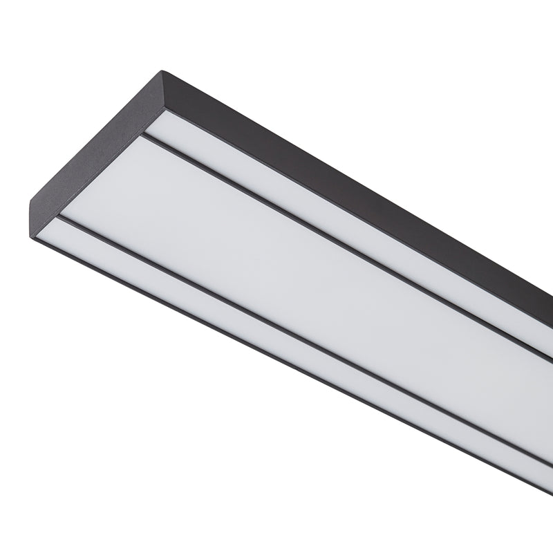 Lucande Deckenleuchte Leicy LED Lampe dimmbar schwarz 100x10cm RGB CCT 1770lm - 4251911766349