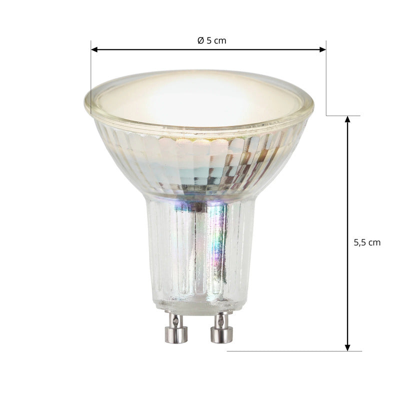 Arcchio LED Reflektor GU10 3,4W 120° klar 3000K Leuchte Strahler Lampe Glühbirne - 4251096593167
