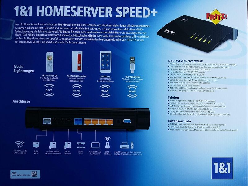 Fritz!Box Router Modem WLAN DECT Server Dualband Homeserver SIEHE TEXT/FOTO - 0721802631581