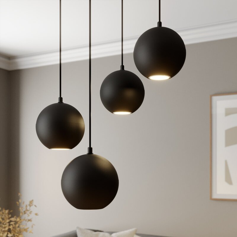 Euluna Pendelleuchte Hängelampe Midnight LED vierflammig Deckenlampe Leuchte - 5902349227184