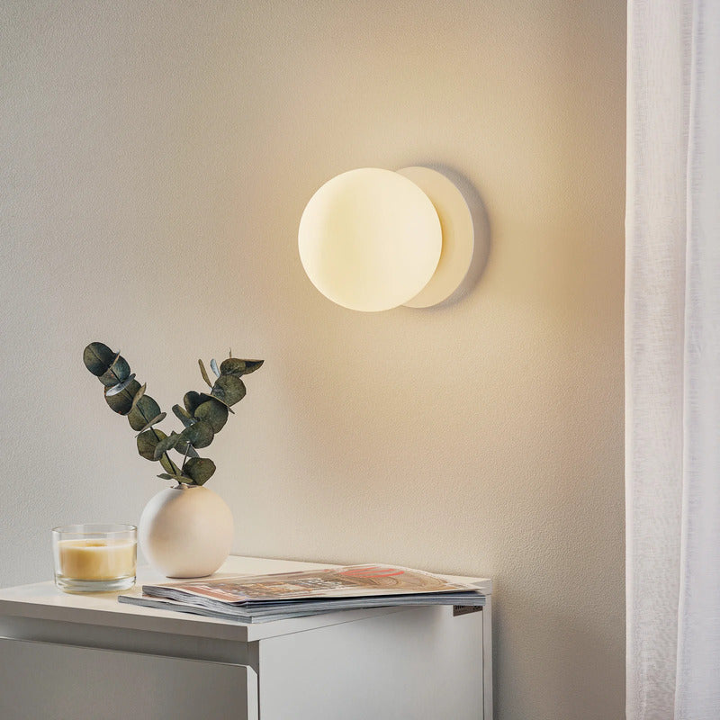Euluna Wandleuchte Minerva K1 LED Wandlampe dimmbar Lampe weiß Ø15cm 18cm tief - 5901738897694