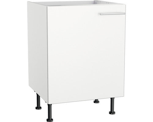 Optifit Spülenschrank Küchenmöbel Bengt932 weiß matt 1 Drehtür 60x58,4x87cm - 4043625236610