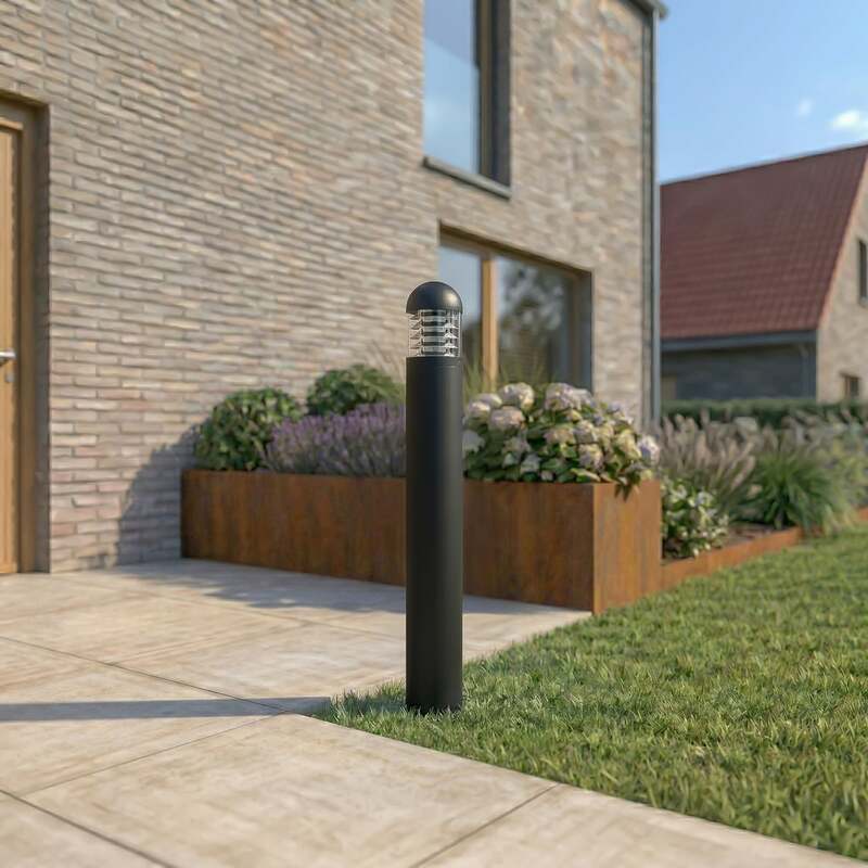 Lucande Wegeleuchte Gartenleuchte Skagena LED Pollerleuchte anthrazit 90cm IP54 - 0000010047281
