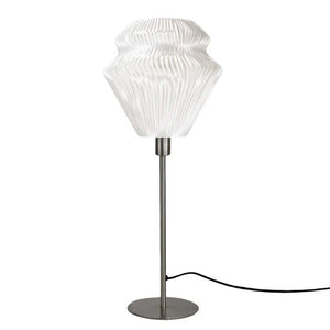 B-Ware Tagwerk Tischleuchte Lampe Lamell Biomaterial Dekorationsobjekt Weiss 25 cm