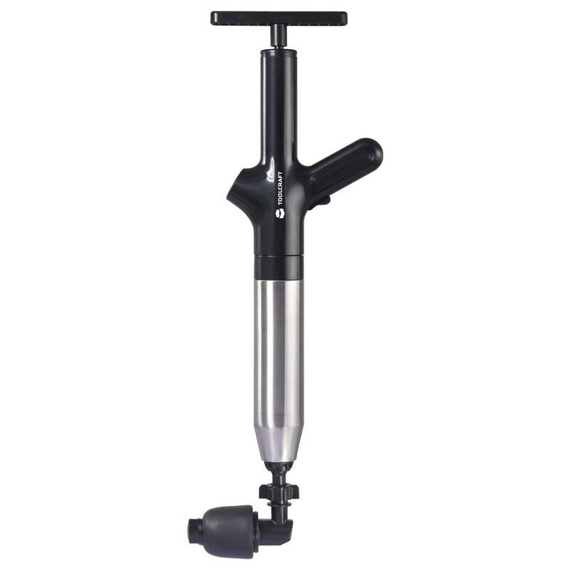 Toolcraft Toiletten-Pümpel Hand-Rohrreinigungsgerät Edelstahl rostfrei 34x8x27cm - 4064161474069