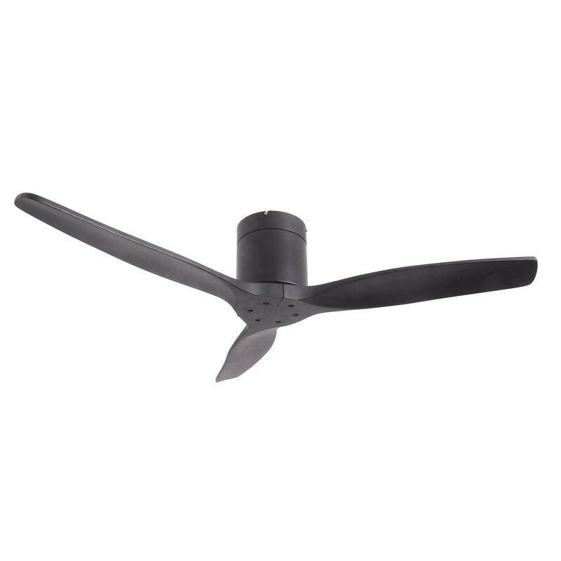 Lucande Deckenventilator Vindur schwarz 132cm leise mit Fernbedienung - 4251911779851