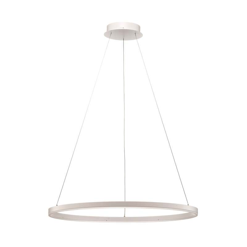 Arcchio Pendelleuchte Hängelampe LED Albiona Weiß Acryl Metall Baldachin 80cm22 - 4251911750454