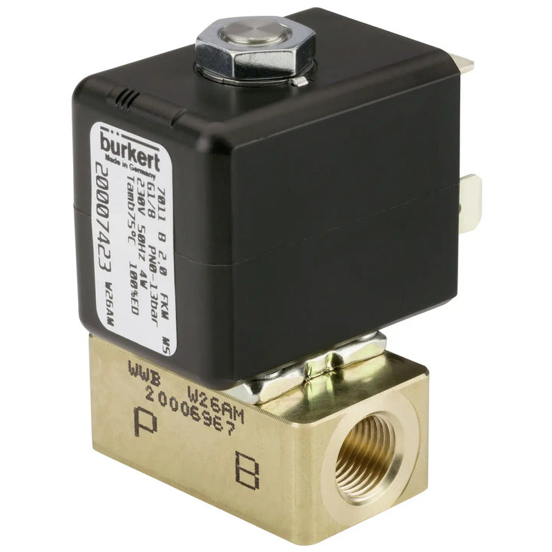 Bürkert Magnetventil 376008 7011 230V IP65 direktwirkendes Hubankerventil 1 St. - 2050009896263