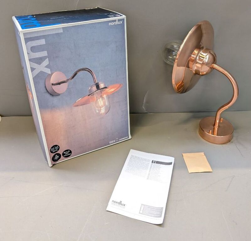 Nordlux Außenwandleuchte E27 Kupfer Wandleuchte Gartenlampe IP54 270x390mm - 5701581083011