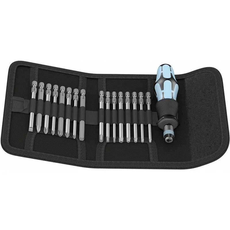 Wera Bit-Set Kraftform Kompakt 60 17-teilig Schlitz Kreuzschlitz Edelstahl 1/4" - 4013288115720