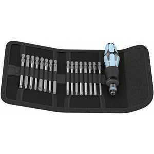B-Ware Wera Bit-Set Kraftform Kompakt 60 17-teilig Schlitz Kreuzschlitz Edelstahl 1/4"