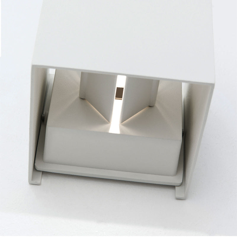 Cube Wandleuchte Außenleuchte LED weiß Aluminium Außenwand Lampe Fassade Haus - 9003090253623