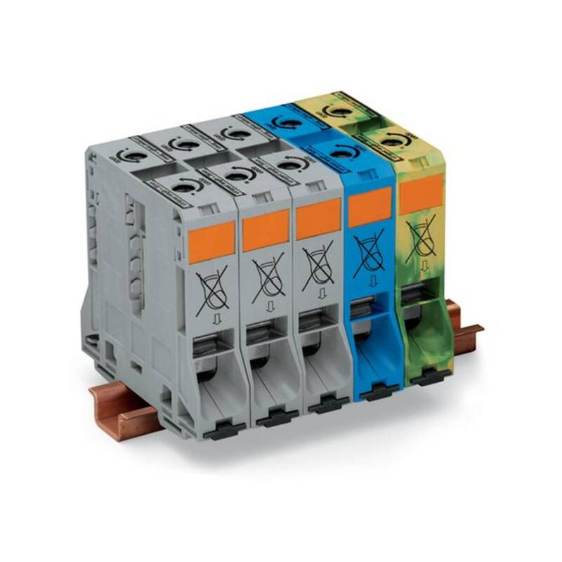 WAGO Drehstromset 285-199 Mehrfarbig 1 St. Federzuganschluss Hutschiene 1000V - 4045454204396
