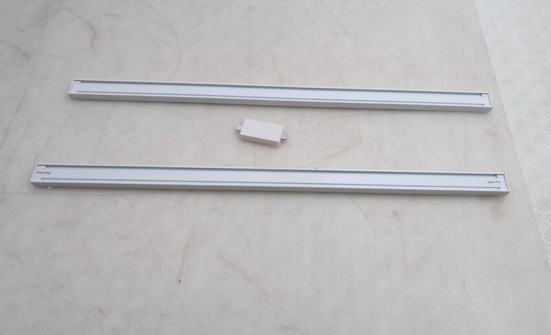 Paulmann Unterbaulampe Inline LED dimmbar 2er Set warmweiß 55cm Aluminium weiß - 4000870986189