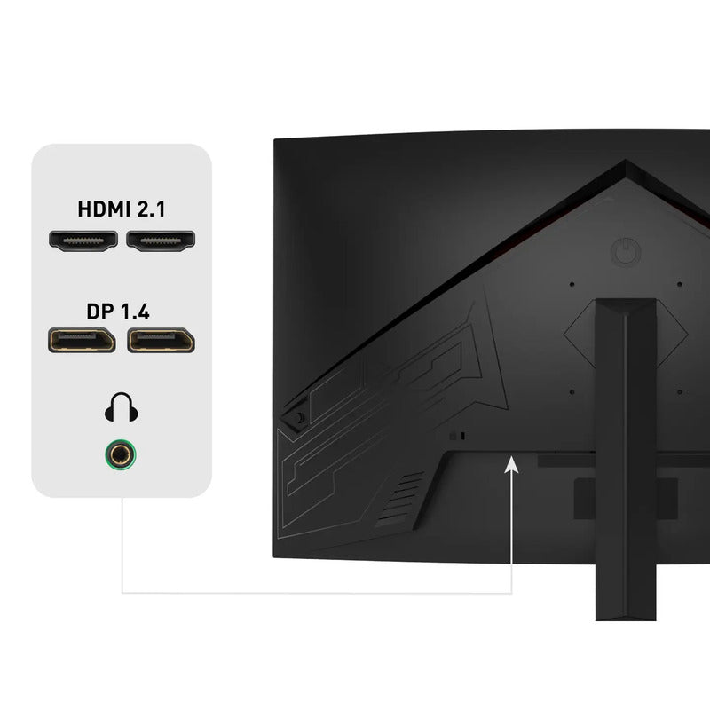Odys Monitor 32 Zoll 2560x1440 Pixel Gaming Bildschirm 1ms HDMI DisplayPort - 4260552546050