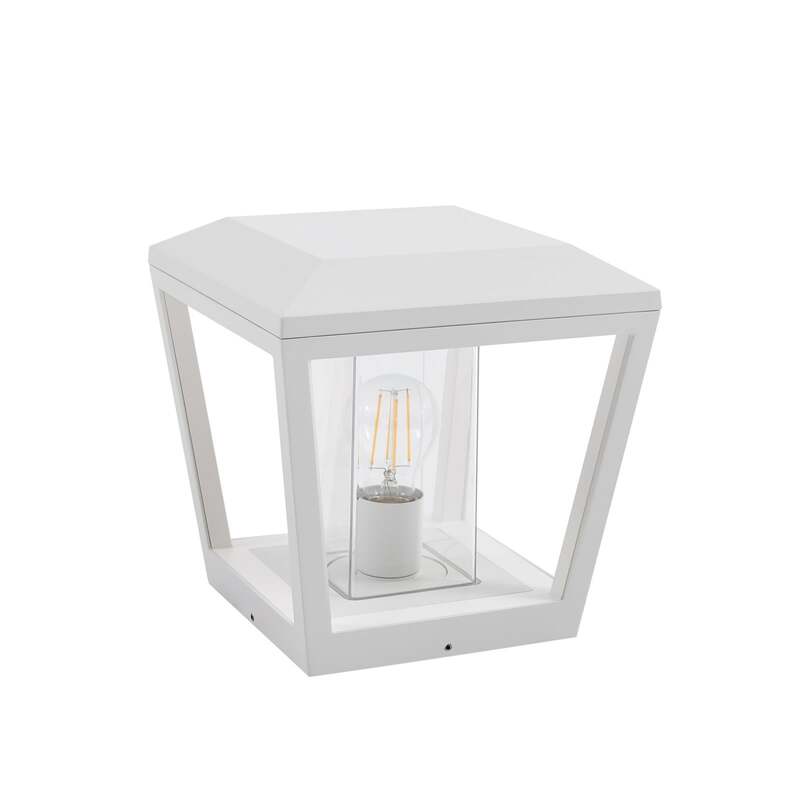 Lucande Sockelleuchte Dunia LED Gartenlampe Außenleuchte dimmbar weiß IP54 24cm - 4251911798074