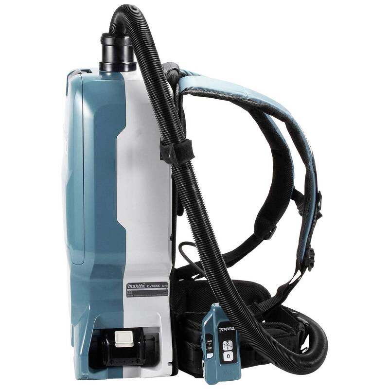 Makita Akku-Rucksackstaubsauger DVC665ZU Sauger 36V 6,7kg türkis effizient 523mm - 0088381890656