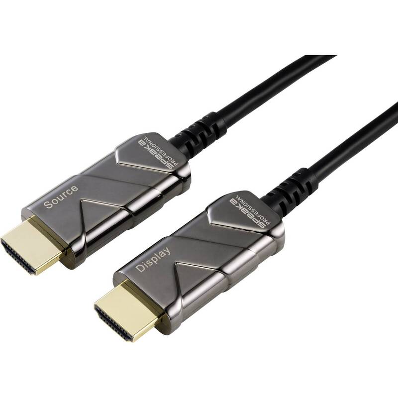 SpeaKa Professional 10m HDMI Kabel 8K UHD HDMI-A Stecker Schwarz SP-8821984 - 4064161015460