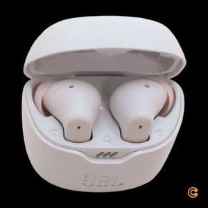 B-Ware JBL TUNE FLEX In Ear Headset Bluetooth Stereo Noise Cancelling Weiß Ladecase 78h