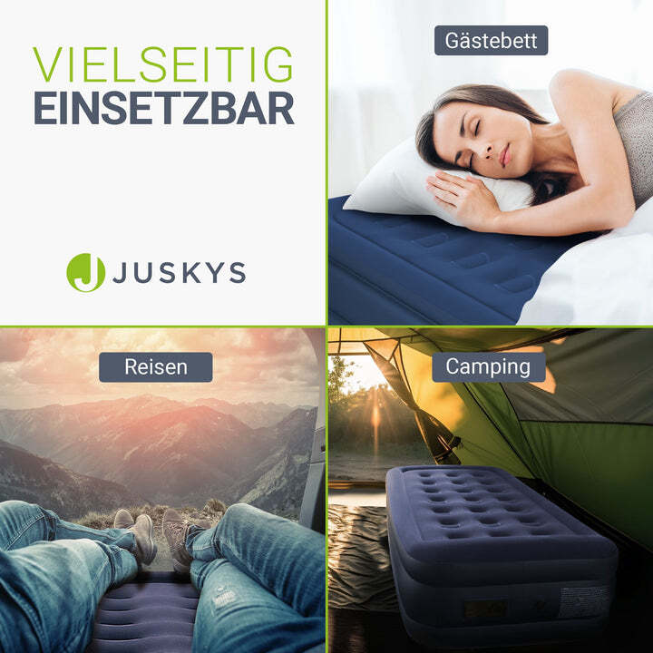 Selbstaufblasende Luftmatratze Sapri M Camping Luftbett 191x91x44cm Blau - 4262437182124