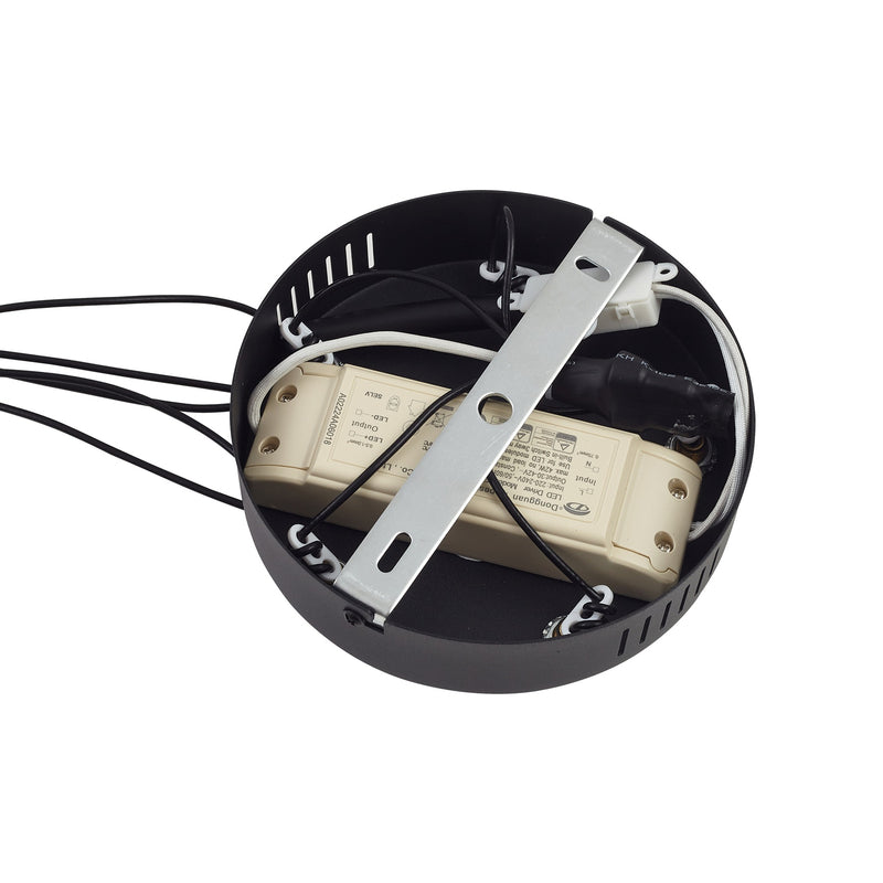 Lindby Hängeleuchte Norvind LED Pendelleuchte dimmbar schwarz 6-flammig 120x25cm - 4251911791754