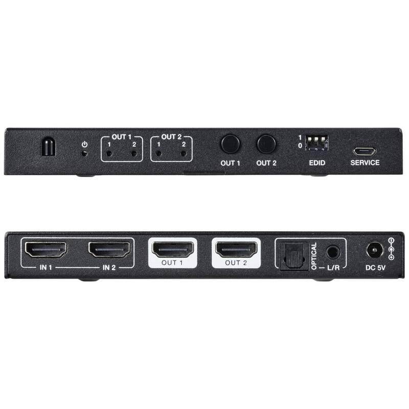 SpeaKa Professional SP-11571776 2+2 Port HDMI-Matrix-Switch Ultra HD-fähig - 4064161292083