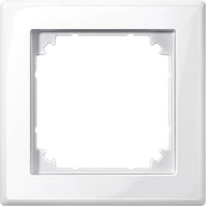 49x B-Ware Merten Rahmen Abdeckrahmen 1fach M-Smart Polarweiß glänzend Kunststoff 49 STÜCK