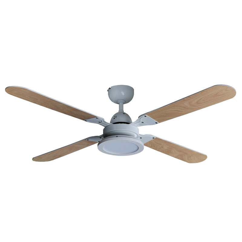 Lindby LED-Deckenventilator Tedric weiß leise Ø 133 cm für 5,4 m² - 4251911788495