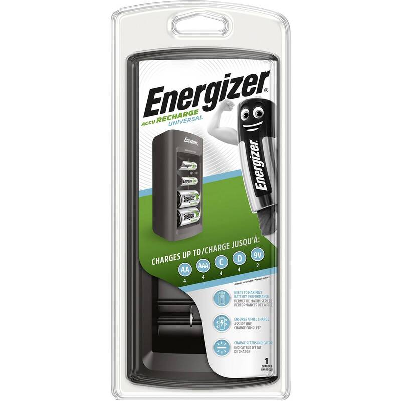 Energizer Rundzellen-Ladegerät NiMH für Micro AAA Mignon AA Baby C Mono D 9V - 7638900423716