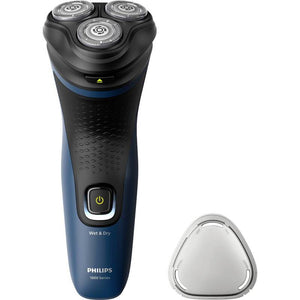 B-Ware Philips S1151/00 Rotationsrasierer schwarz/blau nass & trocken mit Trimmer