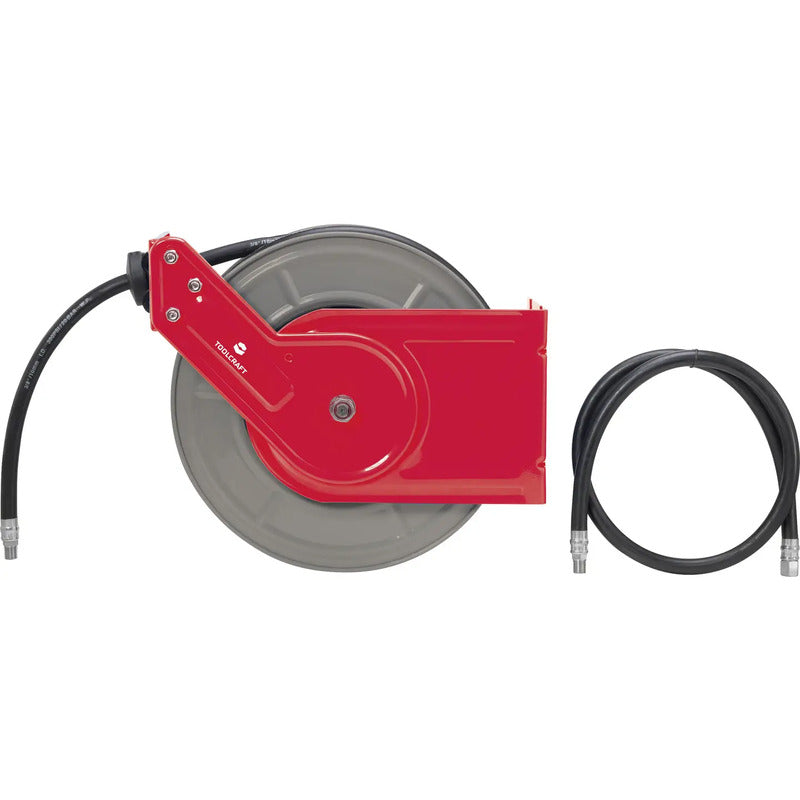 TOOLCRAFT Druckluft-Schlauchtrommel Druckluftschlauch 20 bar 15m Schlauchrolle - 4064161198828