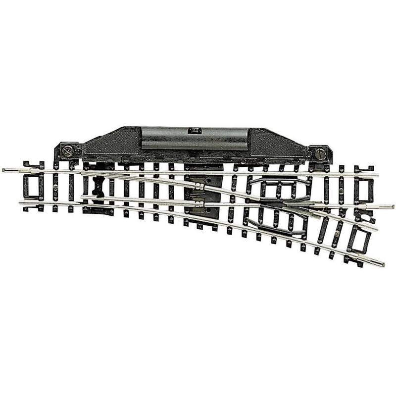 Fleischmann N Gleis Weiche elektrisch 112,6mm 15° 362,6mm Modellbahn Zubehör - 9005033222635