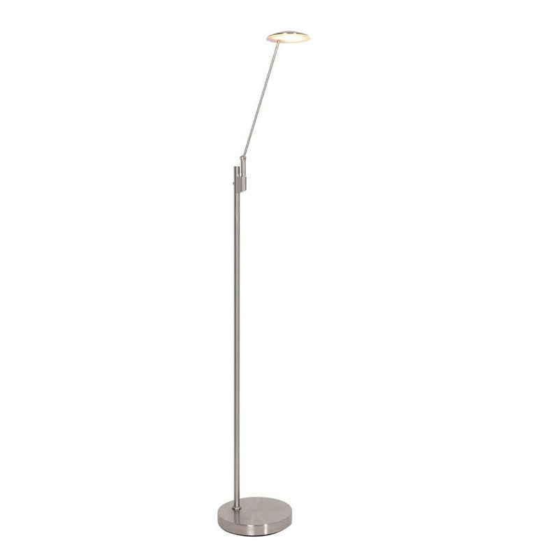Steinhauer Stehleuchte Lampe Daphne LED dimmbar neutralweiß 143cm silber 700lm - 8712746161465